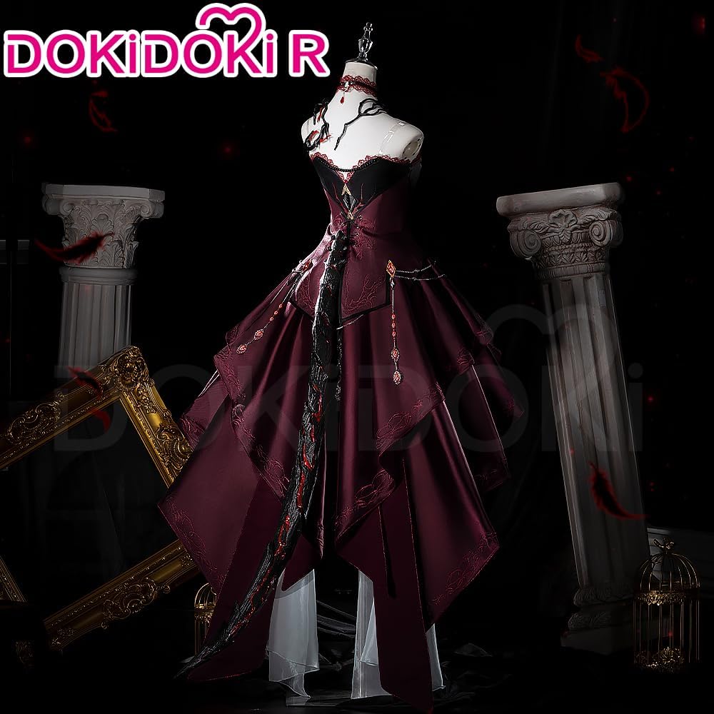 KIRA KIRA Love and Deepspace Abyss Dominator Heroine Cosplay Costume Doki-R Sylus MC Cosplay Costume Halloween Red Dress