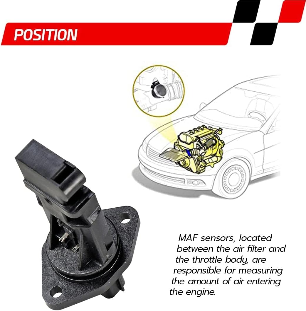 Mass Air Flow MAF Sensor for 2001-2002 Nissan Pathfinder / 2004 Nissan Pathfinder - 3.5L V6 Gas Models, 2001-2003 Infiniti QX4 3.5L V6