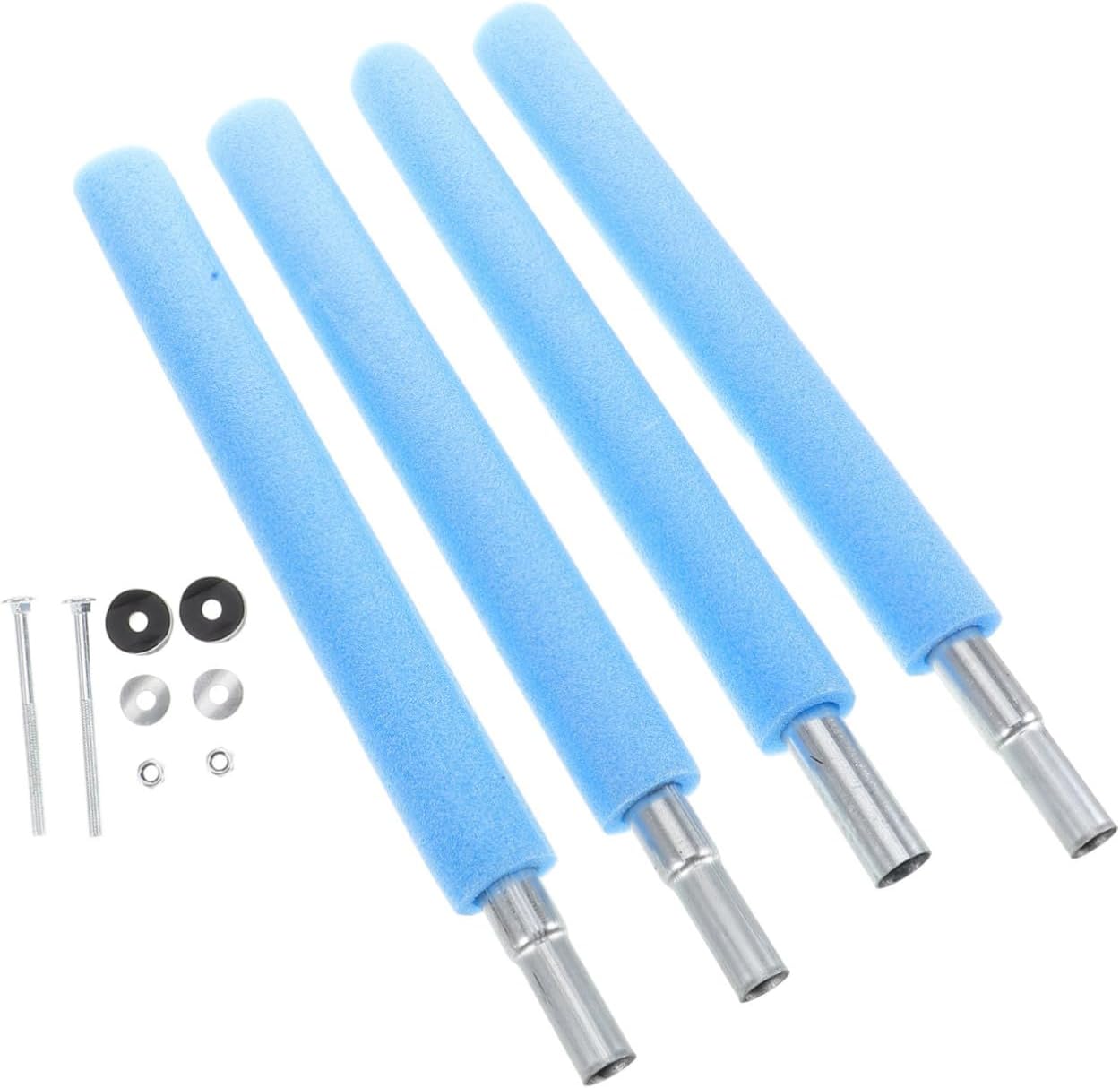 SUPVOX Trampoline Replacement Poles with Ground Stakes Durable Tube Fittings Easy Installation Compatible with Various Trampoline Brands Practical Accessories for Safety and Stability