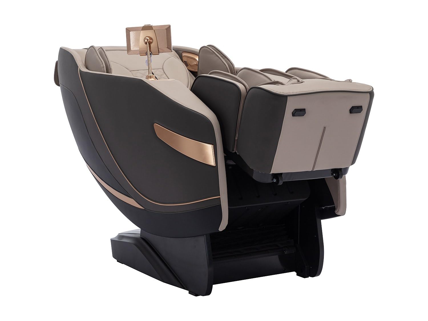 Vente-unique - Sillón de Masaje de imitaciÛn Cuero - Sistema de Gravedad Cero - Beige - MOWATA