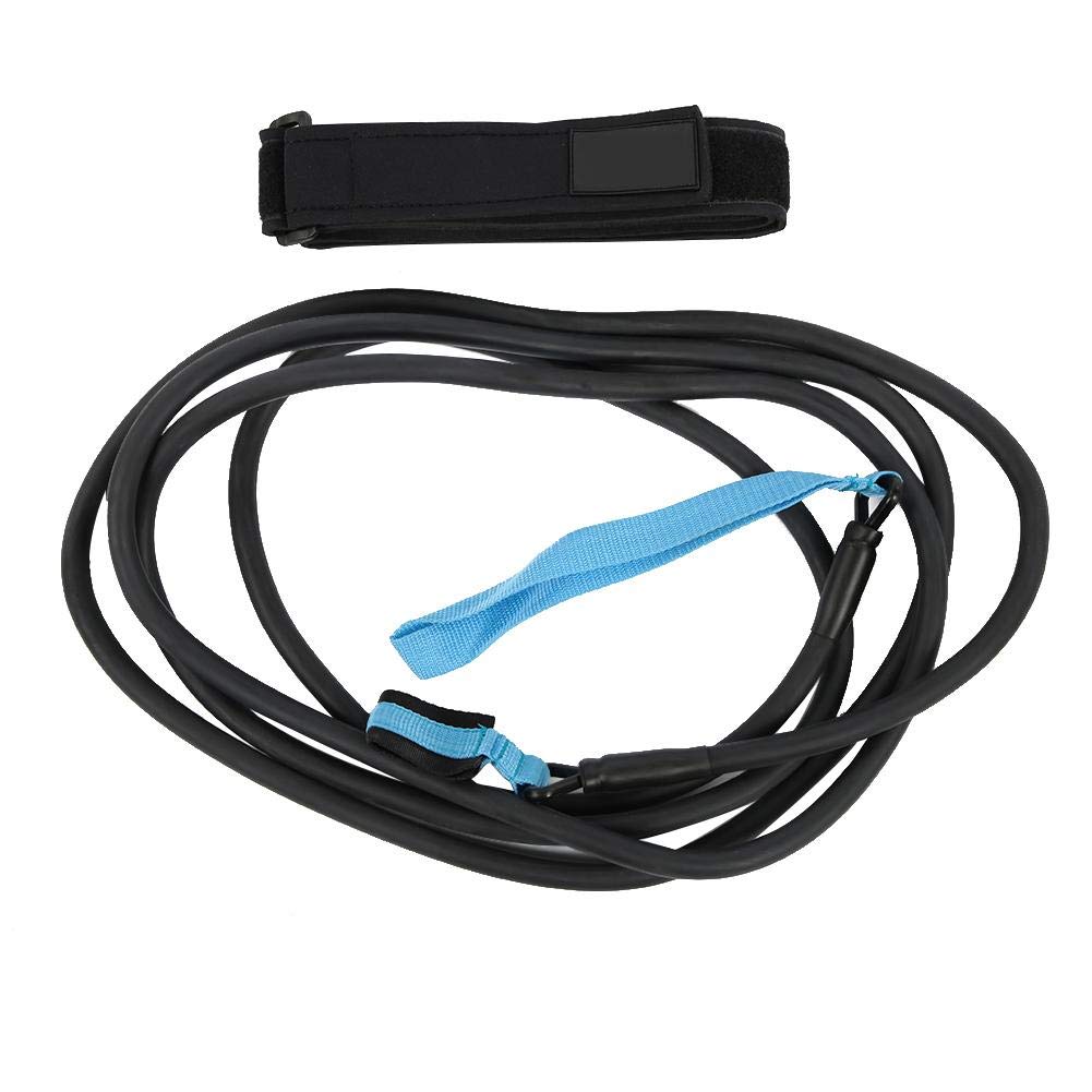 Keenso Schwimmtrainingsgürtel 4m Schwimmwiderstandsgürtel Schwimmtrainer Zugleine Seil Pool Zubehör