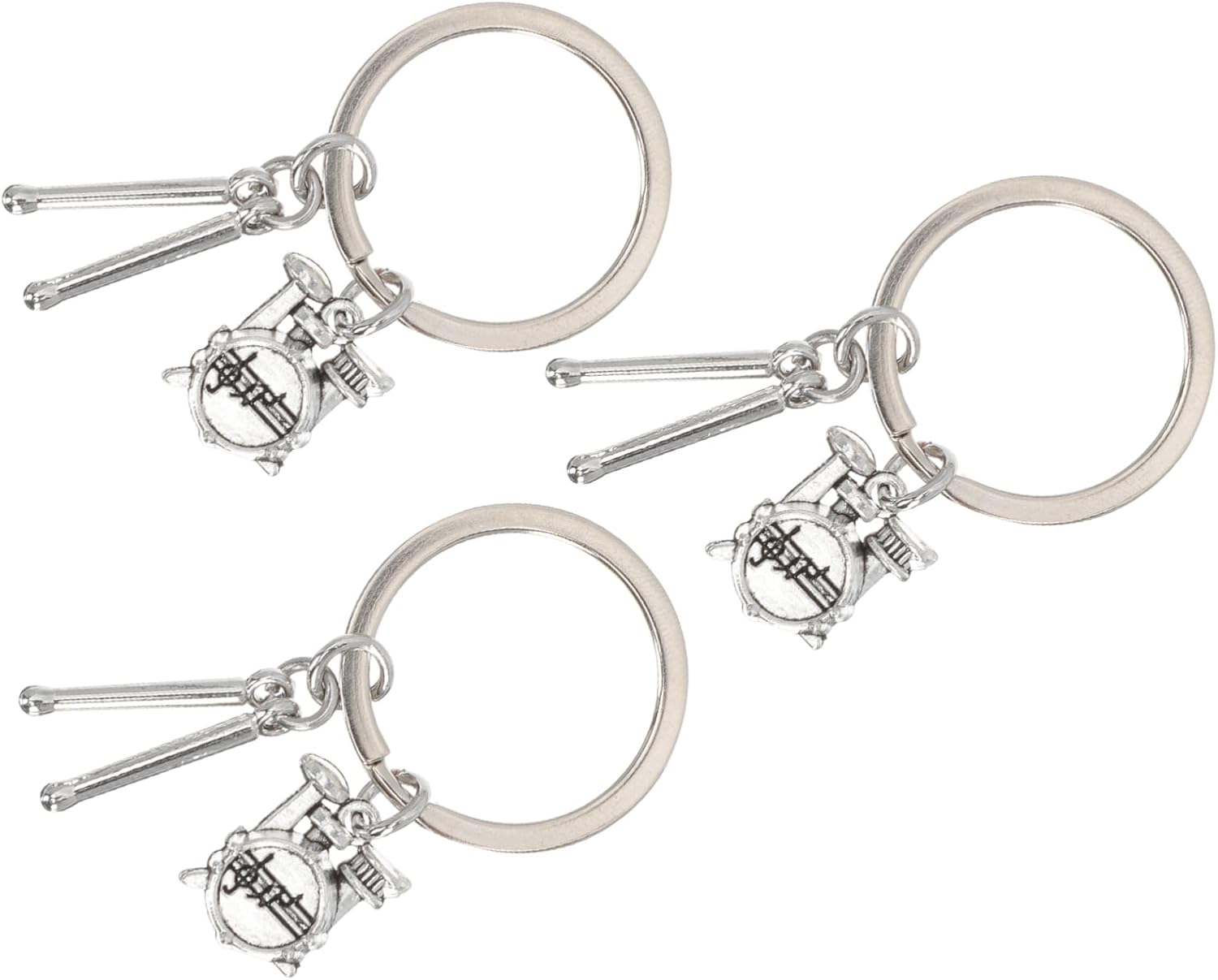 GLEAVI Drum Kit Keychain Key Adorn Key Hanging Decor Back Pendant Musical Instrument Key Pendants Music