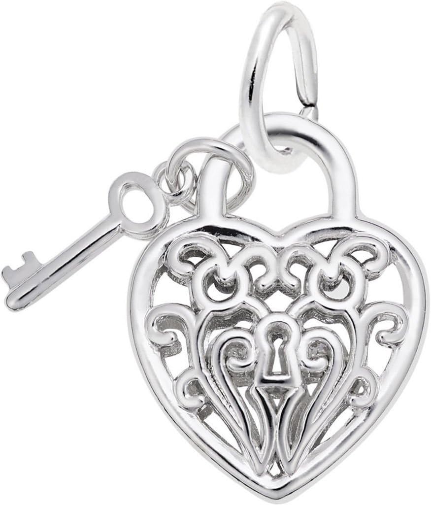Rembrandt Heart w/Key 3D Charm