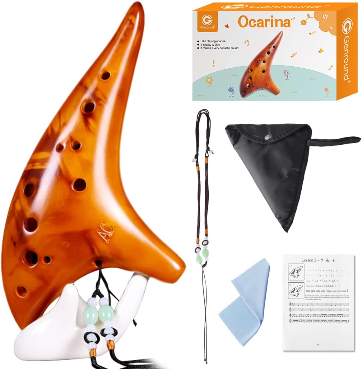 Noche De Noble, Plastic Ocarina Ac Tone Black And Original | Cuotas sin