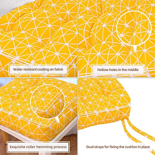 Lcyz 2Pack Square Seat Cushions, Fashion Solid Color Square Thick Chair Pad, Square Cushions Floor Pillow Seat Cushion, Durable Kitchen Chair Pads, Geometric-40X40Cm #TOP3