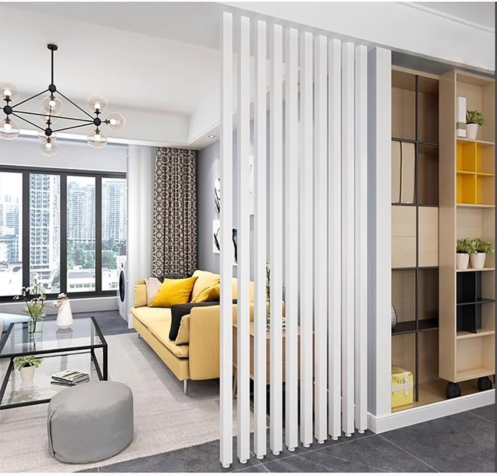 Cloison de séparation de pièce réglable en bois de 70 à 240 cm, design en treillis du sol au plafond, pour la maison, le bureau, l'entrée, pas d'installation nécessaire