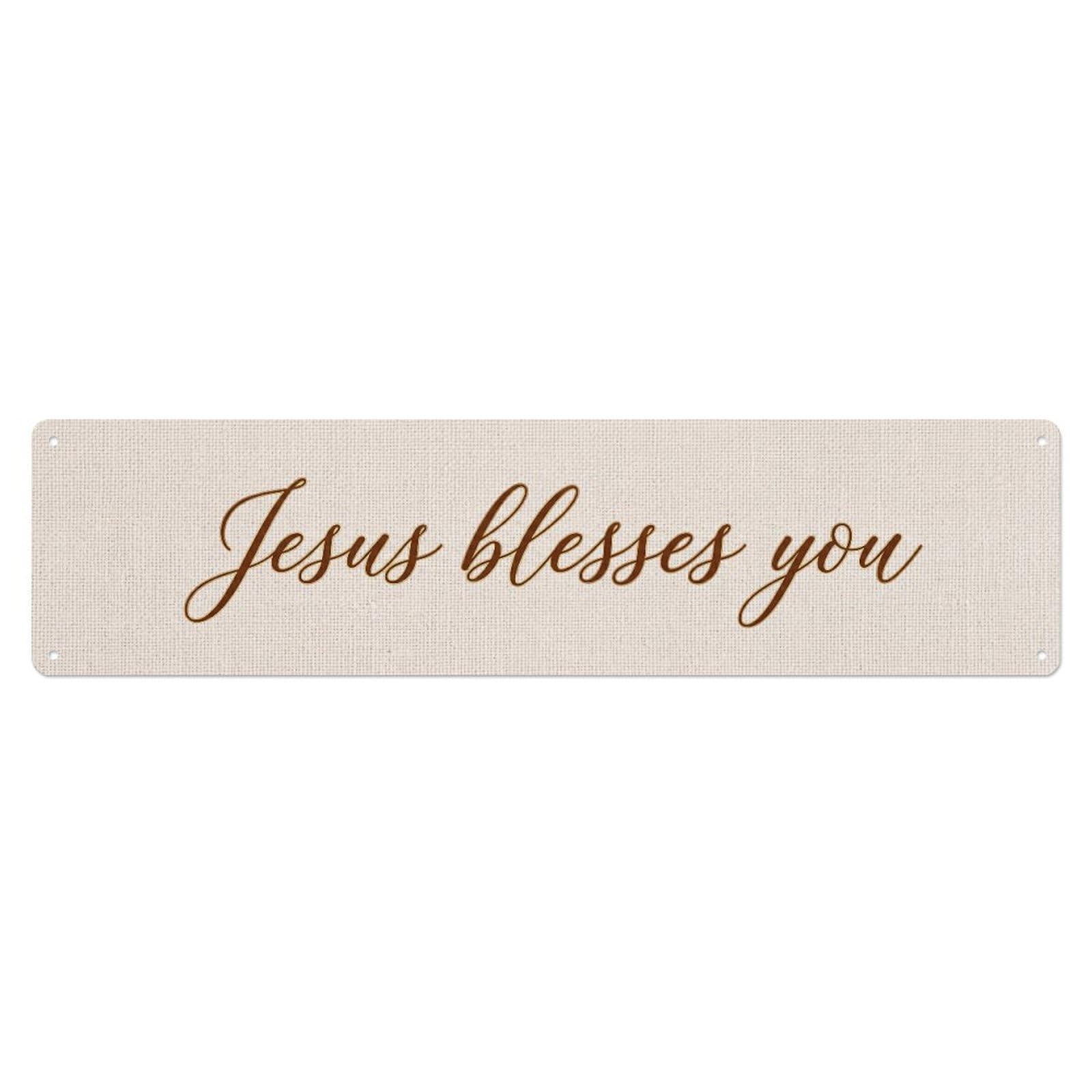 Jesus Blesses You Blessed Grace 1 Metal Tin Skinny Sign Plaque Wall Decor for Cafe, Club Bar, Office, Home Garden Metal Poster 4x16Inch