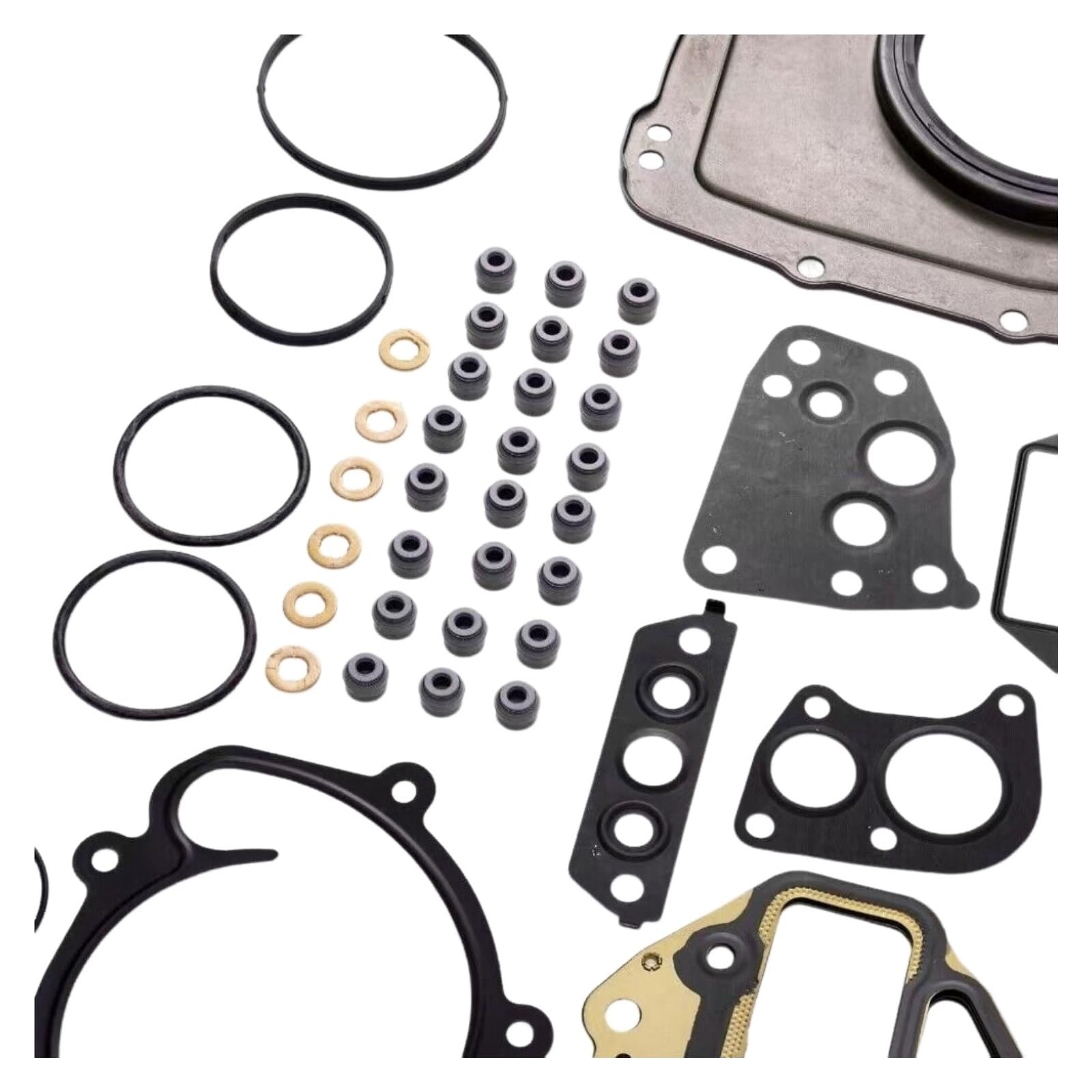 Kit de joints révision culasse moteur Convient pour Mercedes E350 C350 CDI OM642, Kits réparation Transmission Automobile, 1 ensemble Culasse Piston Bi-segments Kit Cylindre
