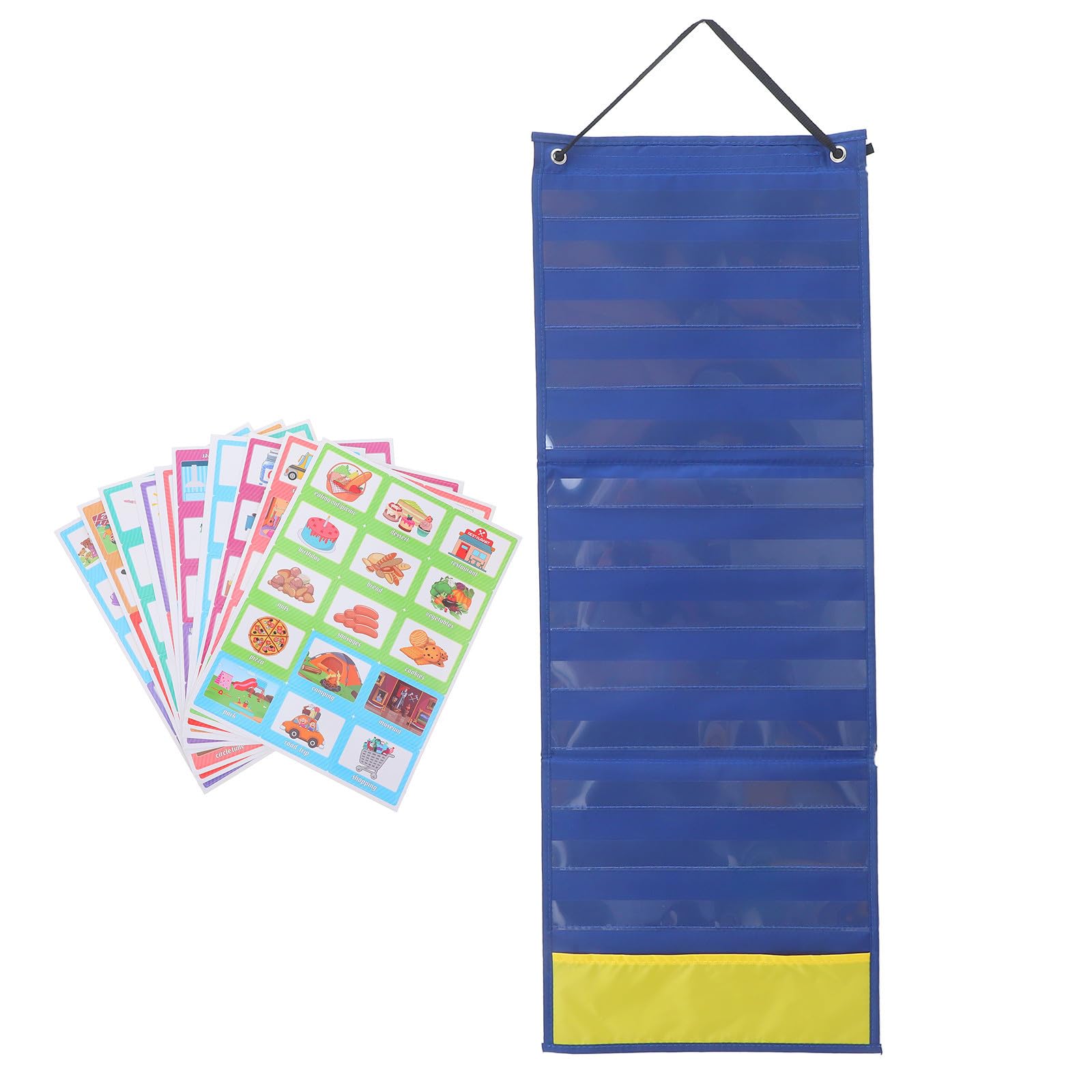 Tofficu Tabla de Tareas Visual Material Seguro de Poliéster y Pvc, Calendario Infantil Educativo para Escuela y Hogar, Desarrollo de Rutinas Diarias