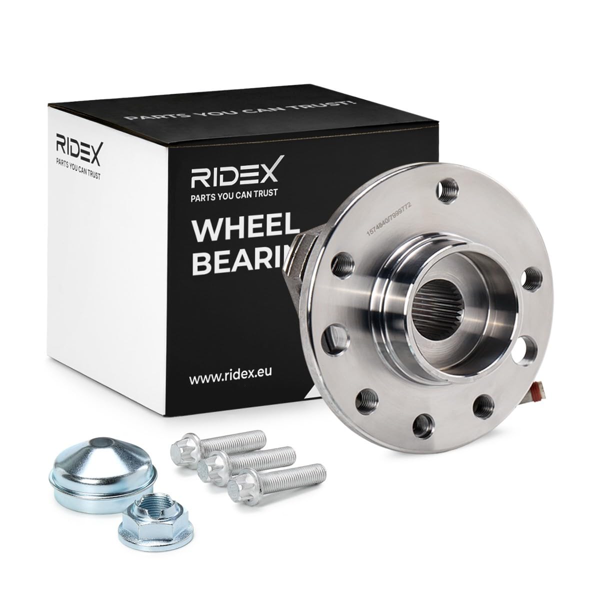 RIDEX 654W0060 Kit de roulement de roue des deux côtés de l'Avant avec capteur ABS intégré avec vis/boulons Compatible avec OPEL Zafira B A05