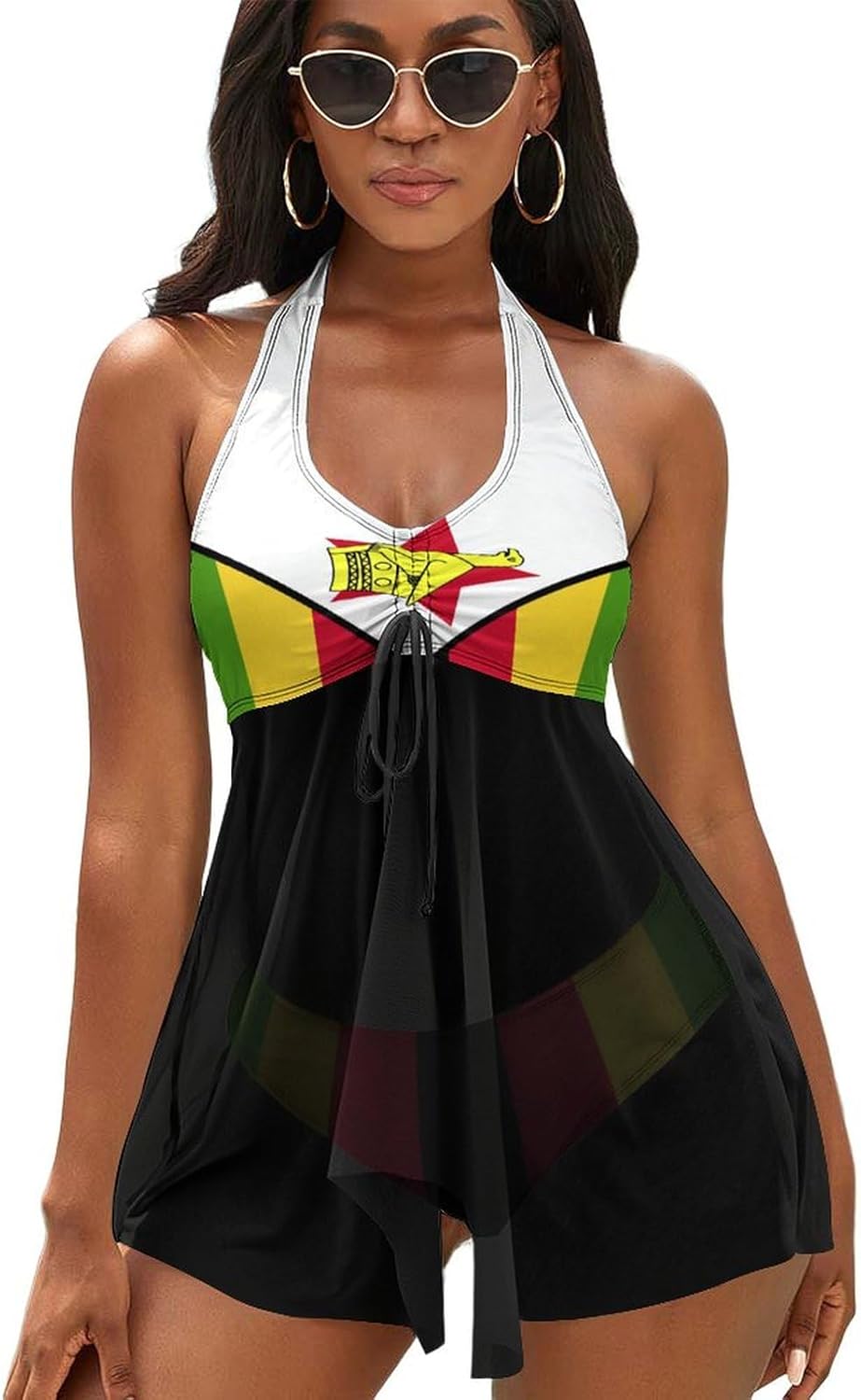 Women's 2 Piece Swimsuit Bolivia Flag Adjustable Strap Swimwear Summer Beach Bathing Suits for Womens