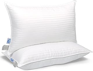 Cozy Dream Goose Feather and Down Pillows - RDS Certified, 100% Cotton Cover, Hotel Collection, Bed Sleeping, Medium Support
