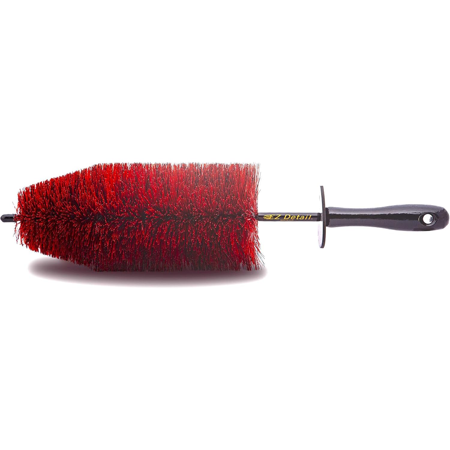EZ Detail Brush Big - Red - Wheel Rim Cleaner for Cars, Bike, Trucks, Motorcycle, and Other Vehicles. Non-Scratch Auto Detailing Tool, Easily reaches Nook and Crannies