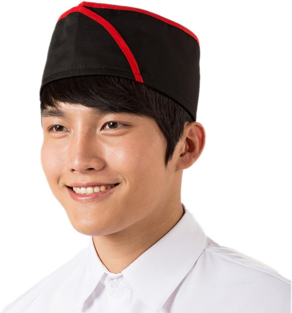 ChefsUniforms Sushi Japanese Working Restaurant Black Chef hat Cook Cap