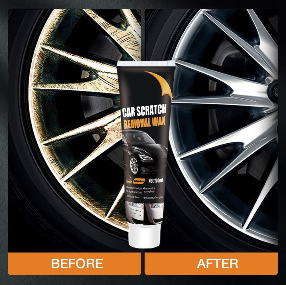 Scratch Remover for Vehicles, Car Scratch Repair Paste, Remove Paint Polish, Deep Scratches, Water Spots, Scratch Removal Wax for Cars, Trucks, SUVs (5 PCS)