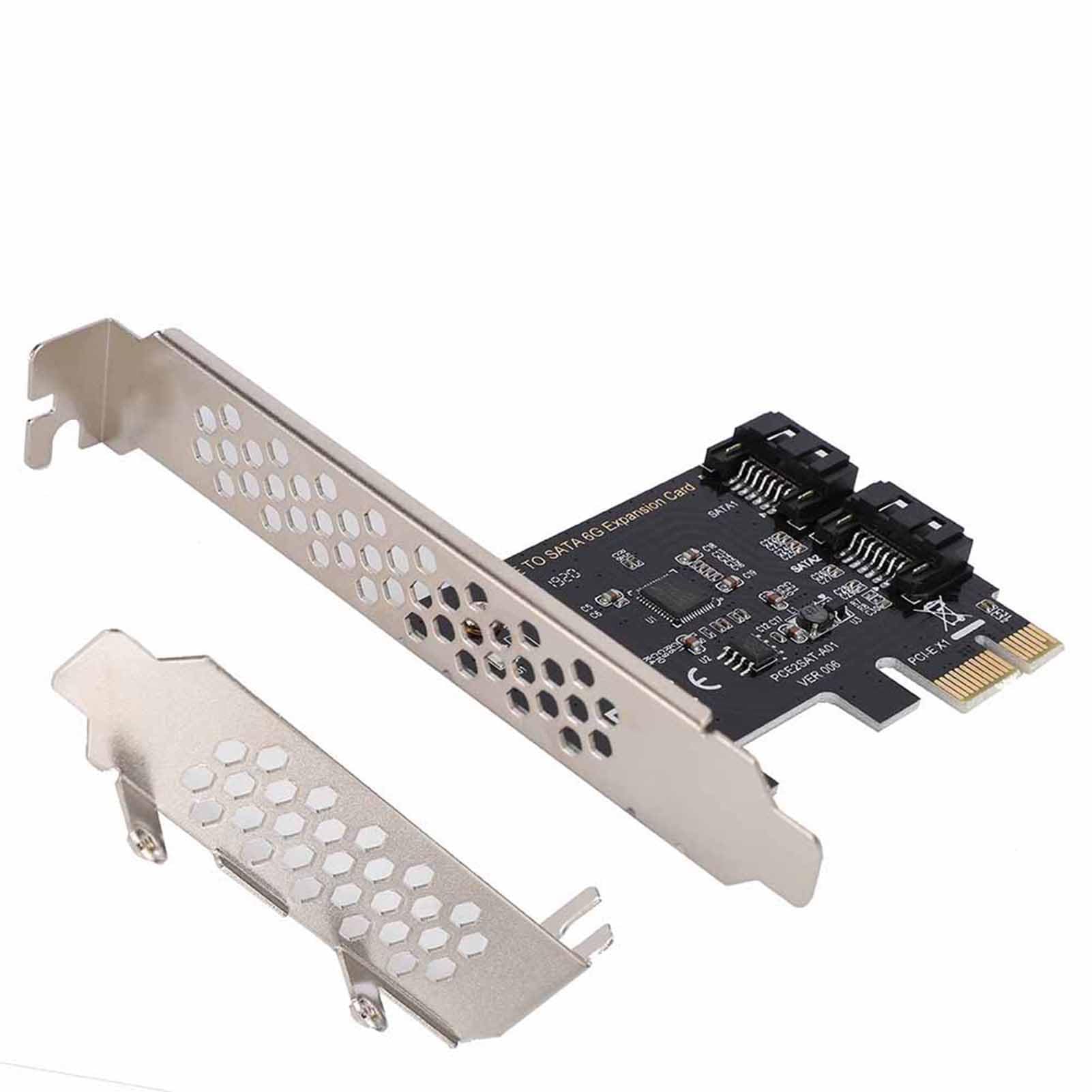 2-portowa Karta Rozszerzeń Pci Express, Karty Rozszerzeń SATA III 6 Gb/S, 6 GBPS, Karty PCI-E Plug And Play dla Dużej Obudowy/Małej Obudowy