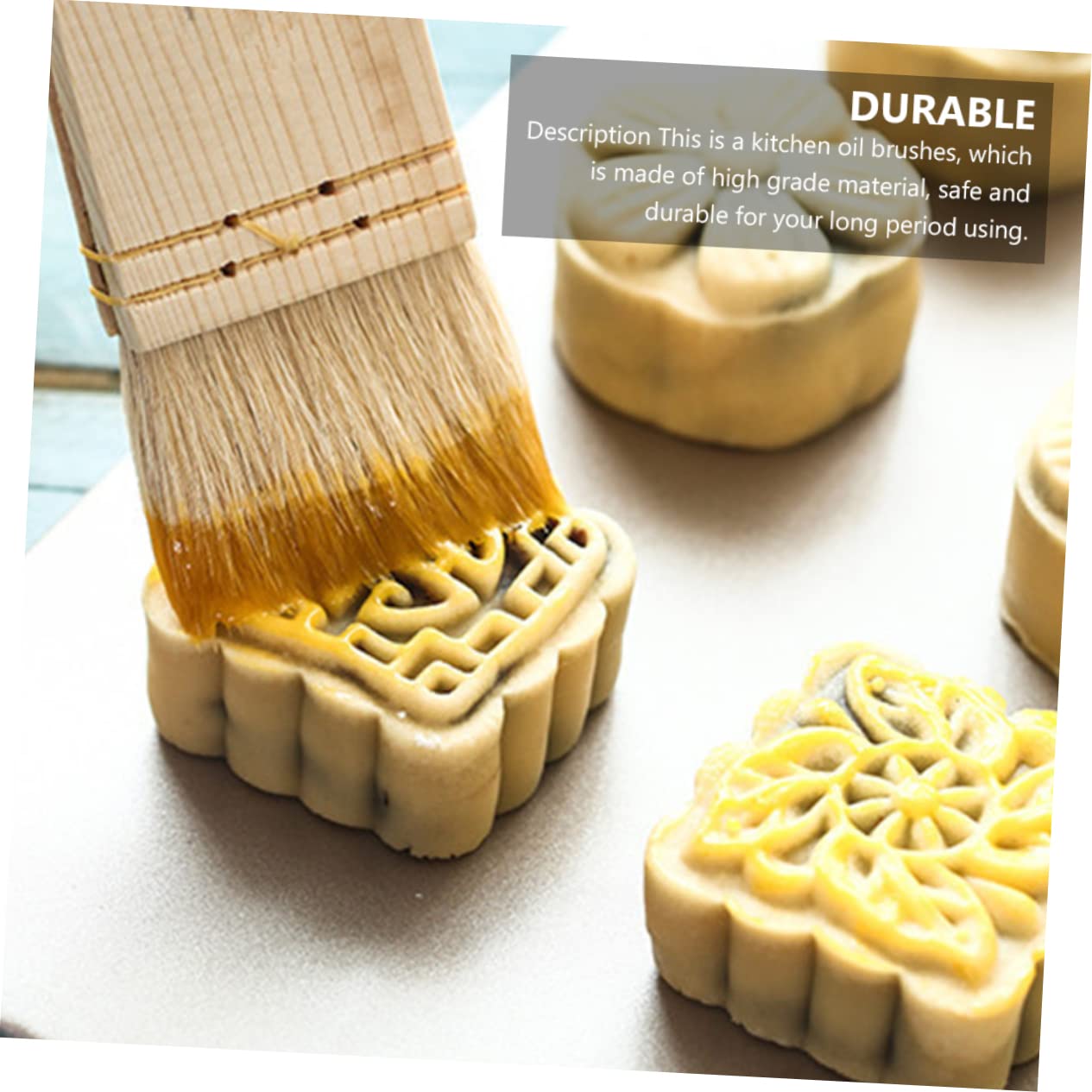 Cabilock Cooking Gadgets Wooden Baking Brush Grill Utensils Grilling Accessories Baking Tools Oil Spread