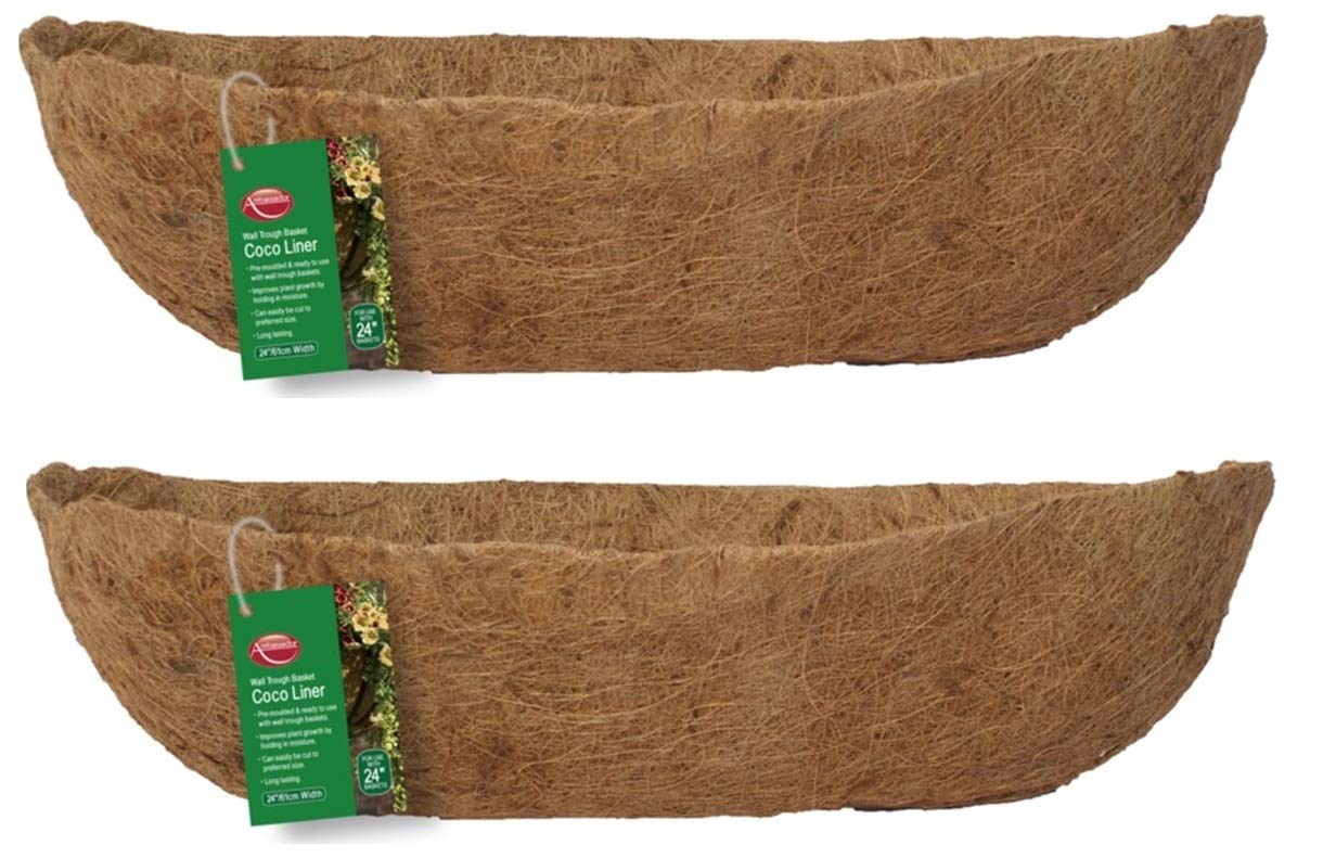 Multi-Colord Ambassador Wall Trough Coco Liner 24'' Pack Of 2 Liners