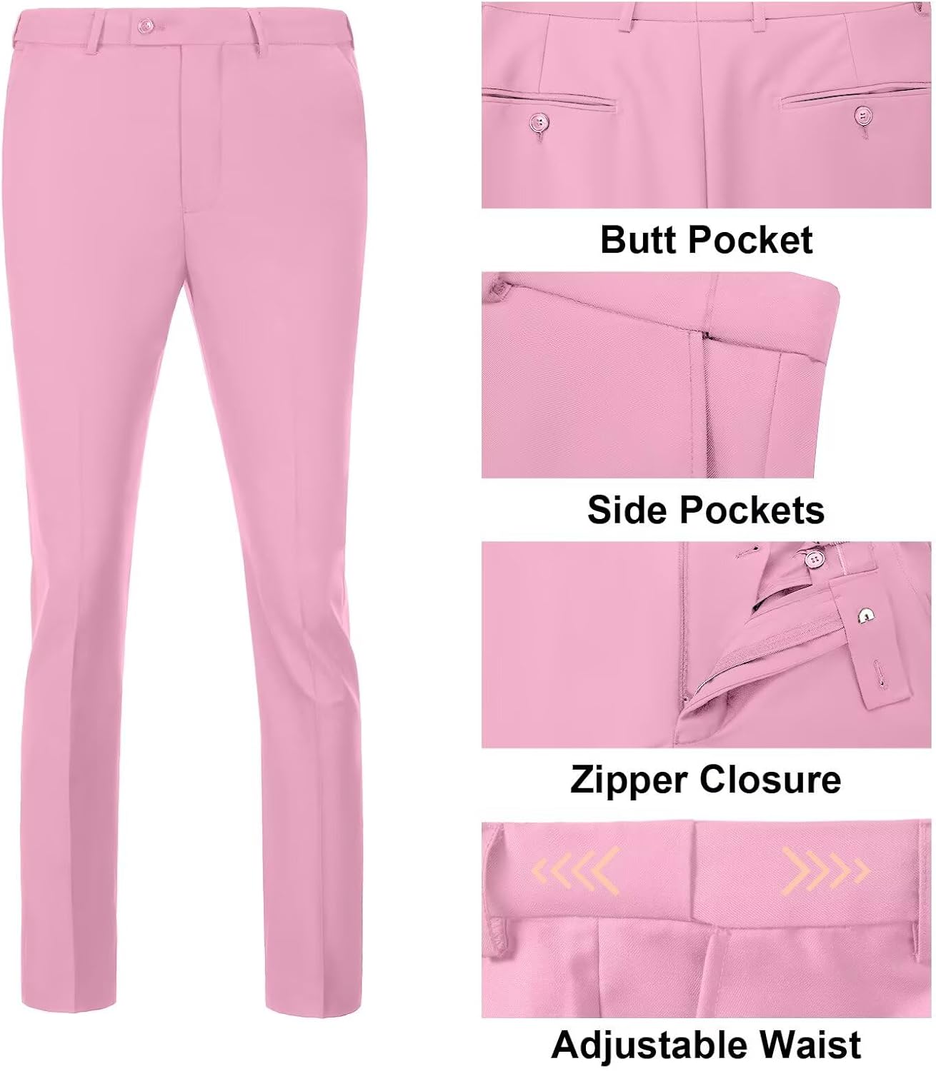 Men's Suit Slim Fit 3 Piece Wedding Dress Tux Suit Set Two Buttons Business Suits Blazer Jacket Vest Pants with Tie