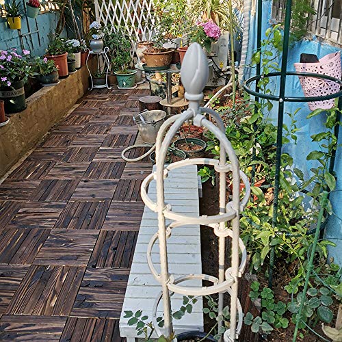 6PCS WPC Terrastegels kliktegels houtlook tuintegels, hout-look met drainage voor buiten, tuin, terras 30×30×2.5CM,30CM×30CM - Image 4