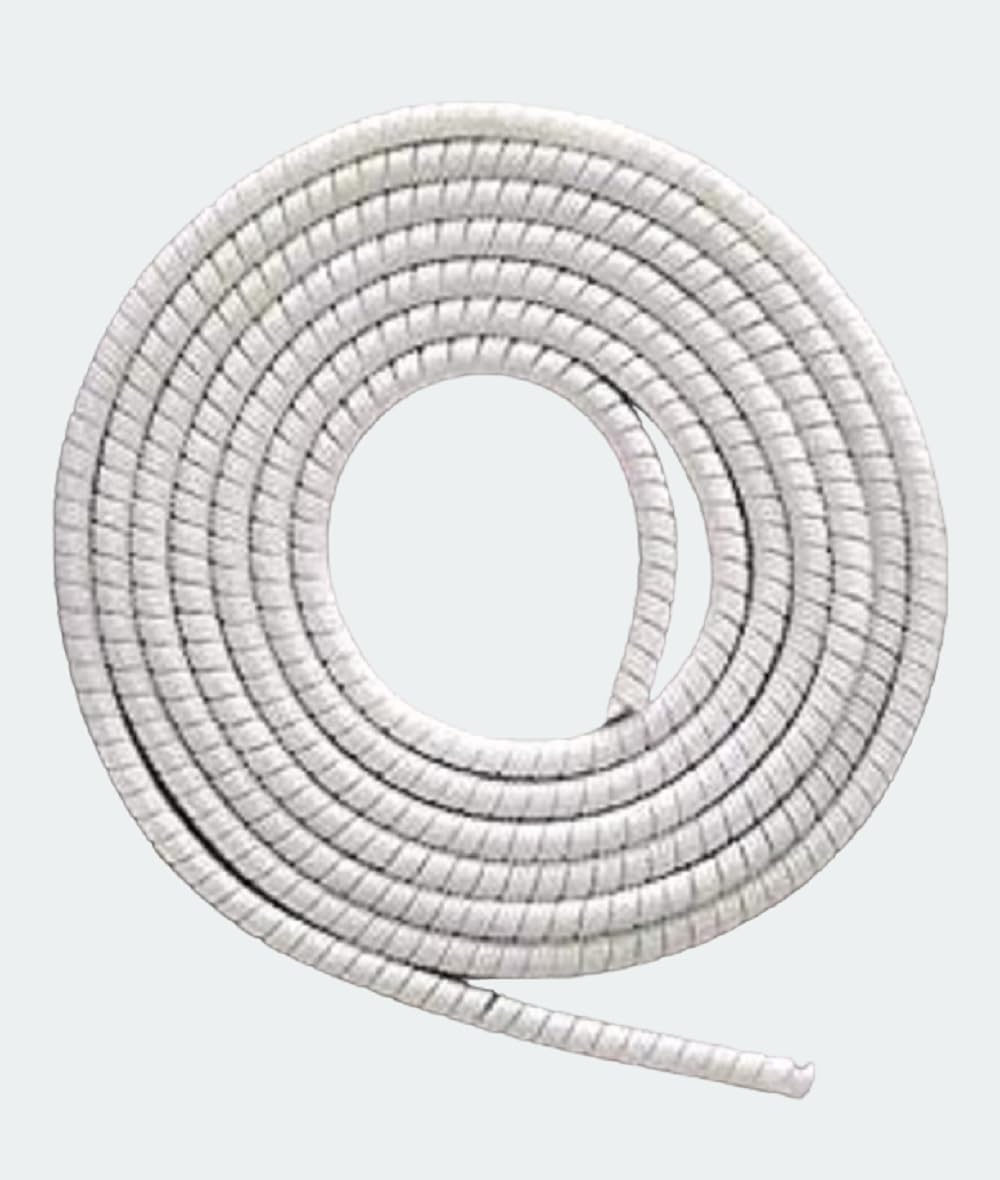 Spiral Cable Protector- Cable Saver, Cord Organizer, Cable Wrap, Prevents Cable Fraying - Flexible Silicone Cable Protector for iPhone, Android, USB Cables, Earphone (White) (B0CJYJR76R) Amazon Price History, Amazon Price Tracker