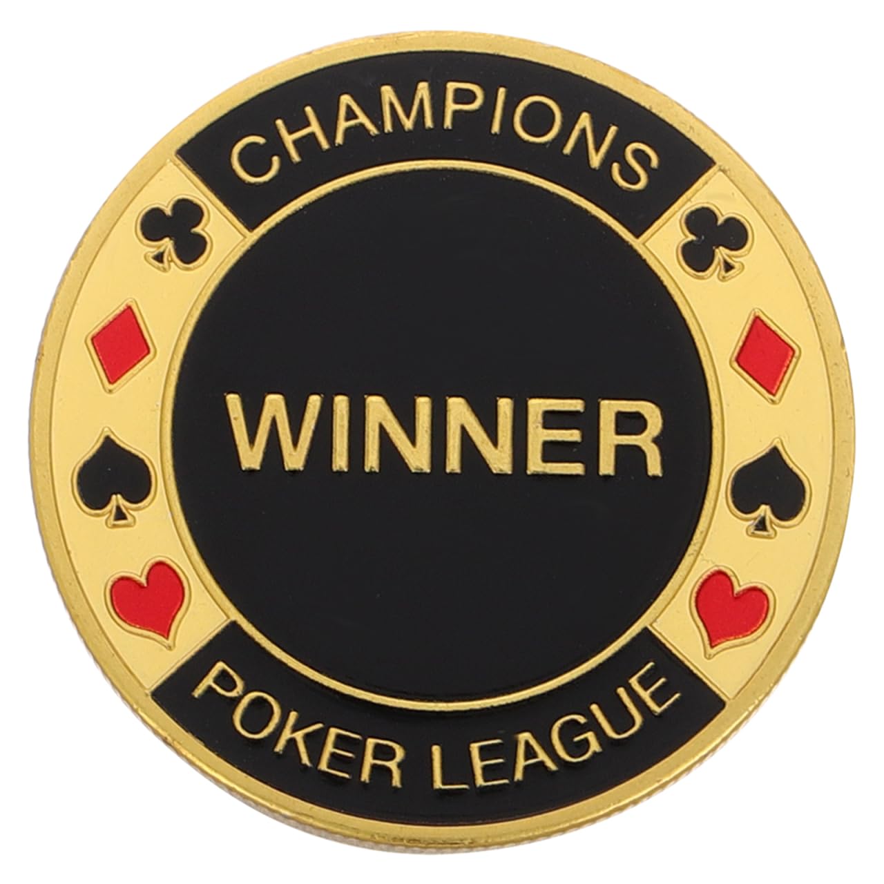 ibasenice Poker Card Press Metal Card Guard Lightweight Texas Hold Em Game Accessory Collectible Souvenir Coin for Men