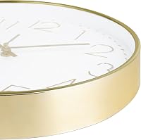 Lafocuse 3D Számlapos Arany Falióra 30 cm - Hangtalan Modern Analóg Időmérő, Könnyen Leolvasható Nappali, Konyha, Iroda Dekoráció 8