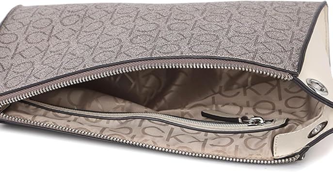 Calvin Klein Women's Reyna Crossbody Handbag, Almond, OS