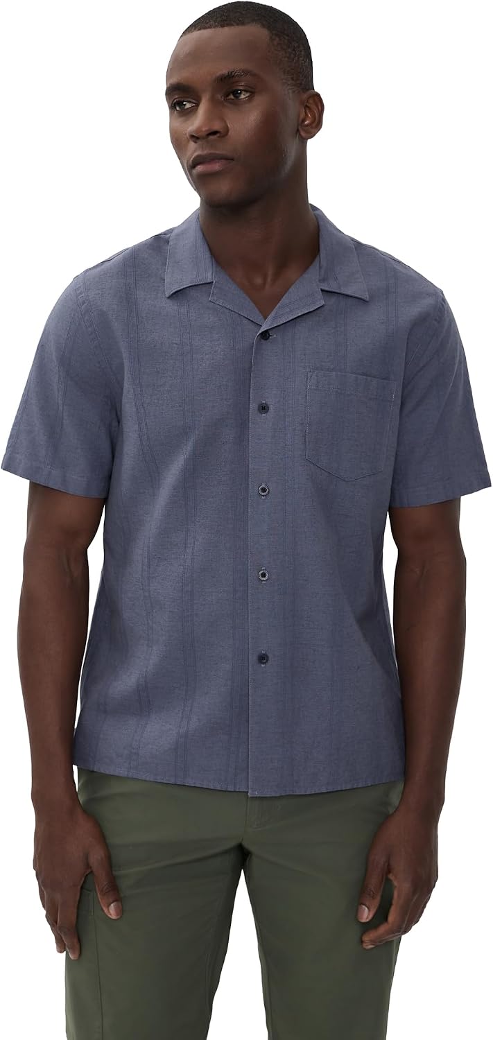 Vince Men's Cove Stripe Cabana Shirt