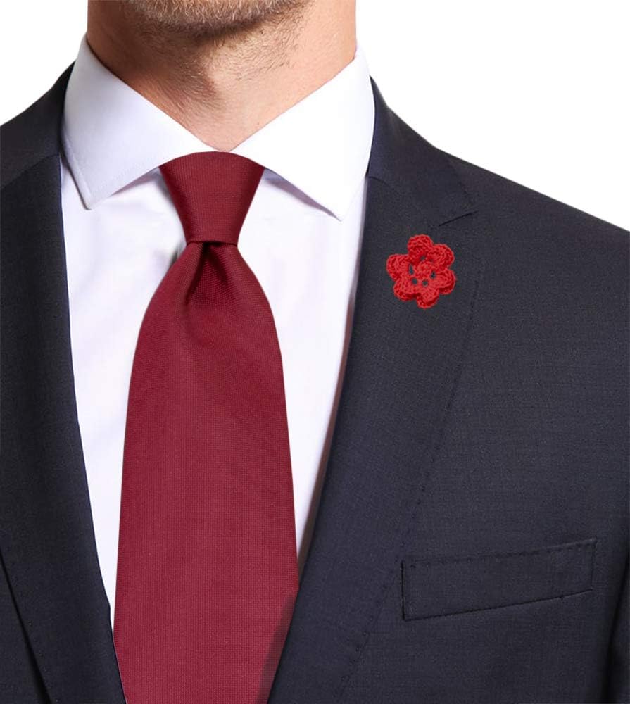 Made in Italy Elegant Men's Solid Color Necktie, Width 3.15 In, 100% Silk - No Duties Customs Fees