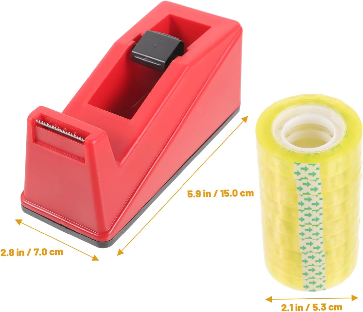 EXCEART 1set Floral Tape Dispenser Tape Cutter of Transparent Adhesive for Flower Arrangement Bouquet Wrapping Stretchable for Crafts