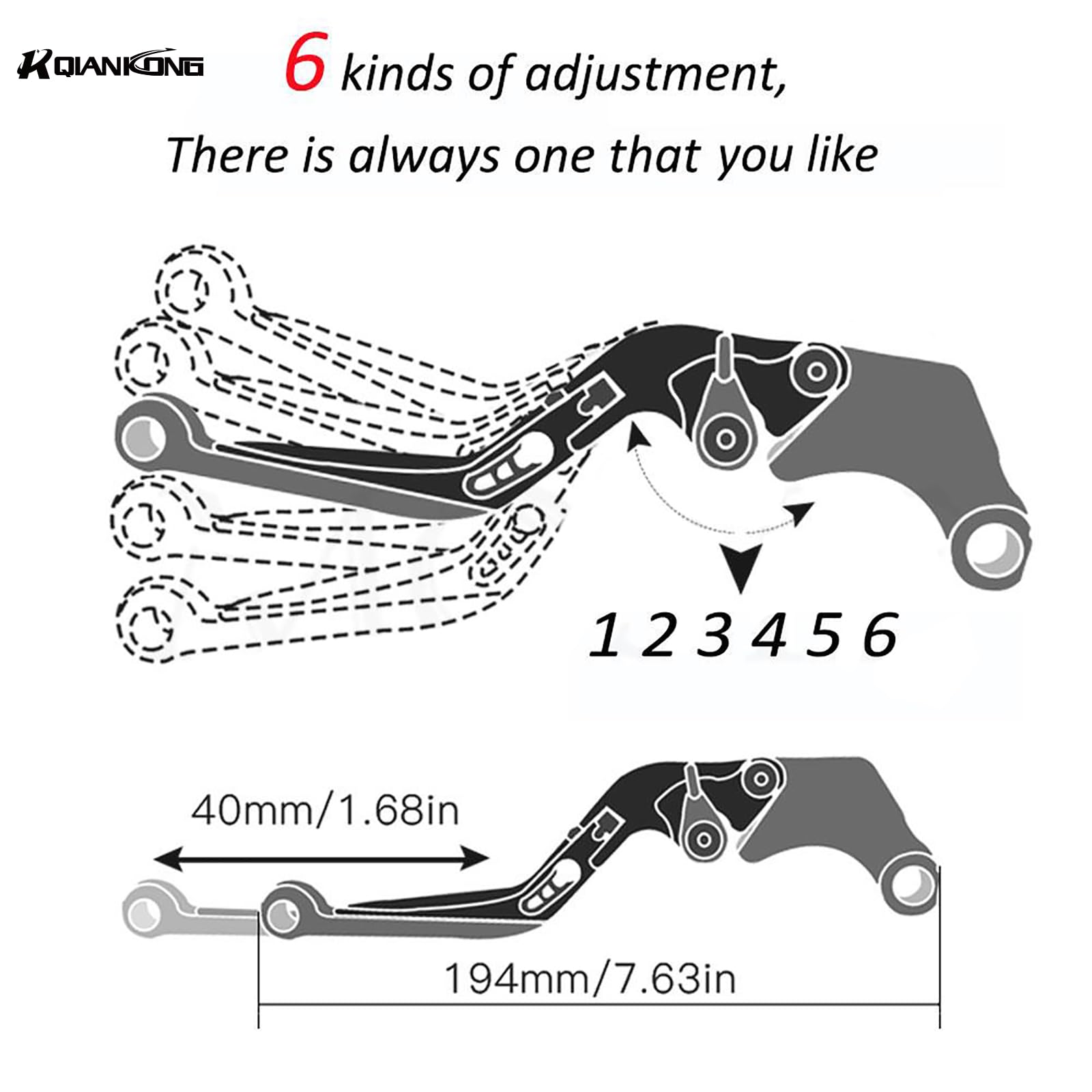 YZF Leve Di Frizione Del Freno Del Motociclo Regolabili Per YZF R1 R1S R1M 2015-2020 R6 2017-2020 YZF-R1 YZF-R1S YZF-R1M 2015-2020 YZF-R6 2017-2020(Oro+Colore titanio)