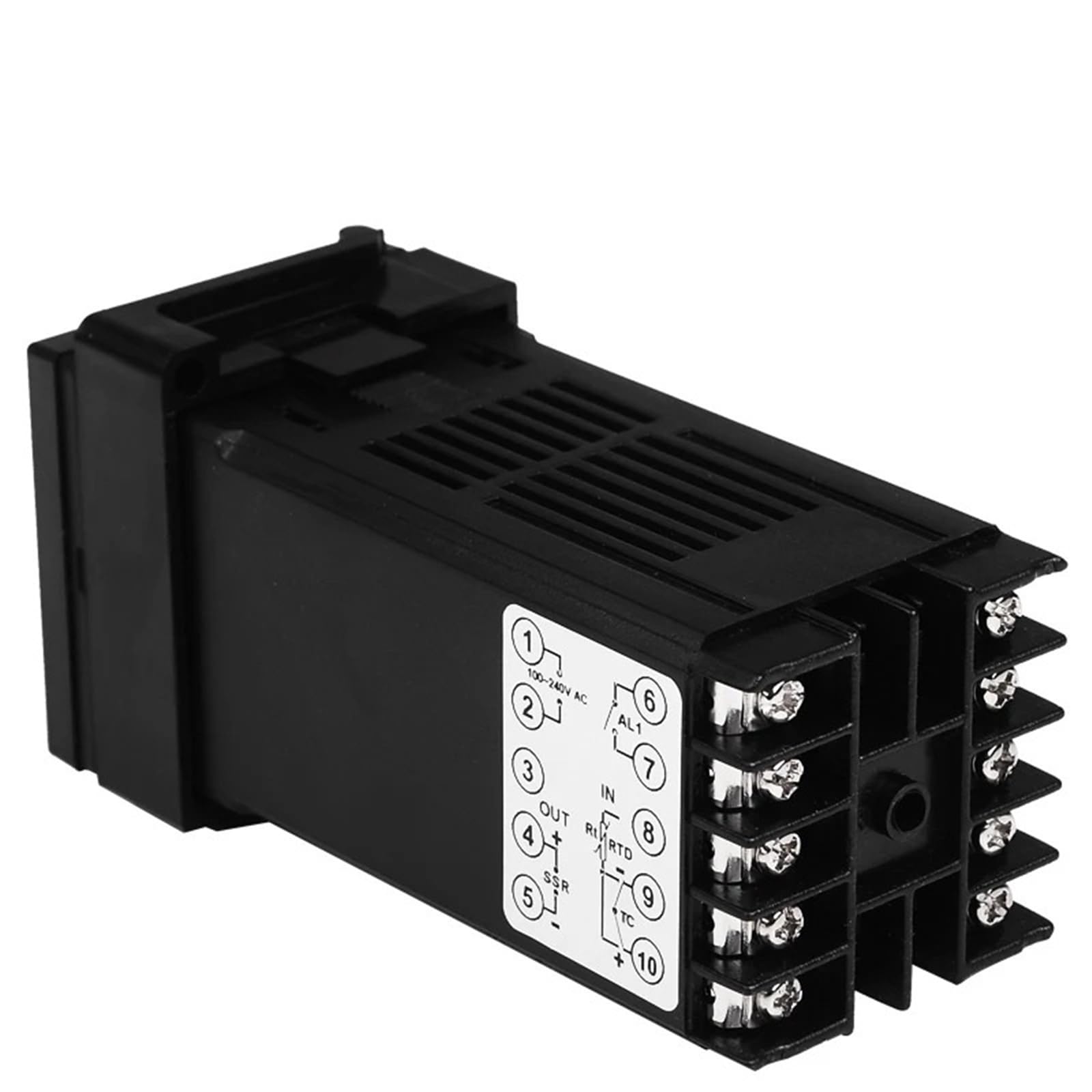 Allarme REX-C100 Kit regolatore di temperatura PID digitale da 110 V a 240 V da 0 a 1300 gradi con sensore sonda di tipo K(RELAY OUTPUT)