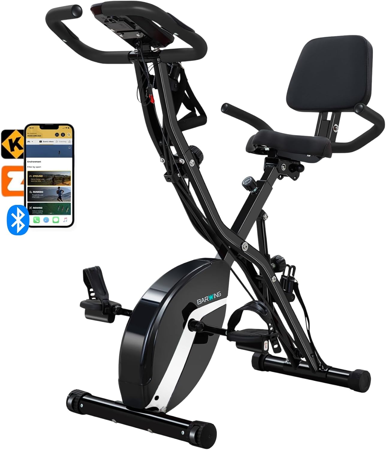 BARWING Stationary Exercise Bike for Home Workout