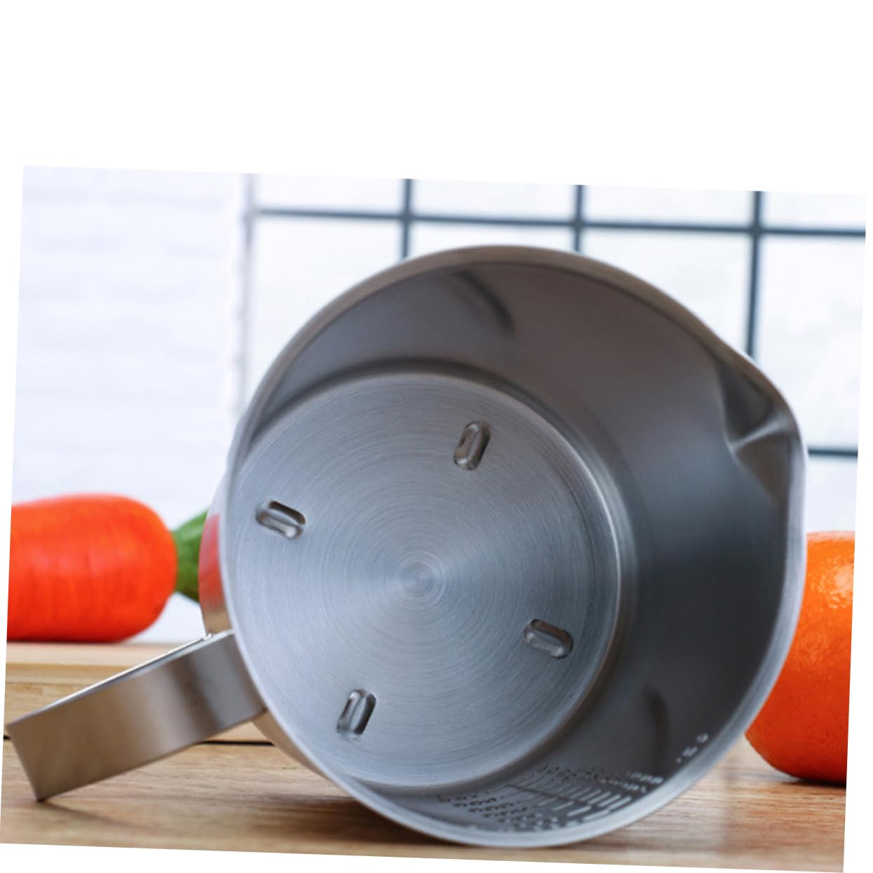 Taza Medidora 1500ml de Acero Inoxidable 304 con Escala Precisa