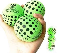 DSJUGGLING Washable Juggling Ball for Beginners, 60mm 3in1 Multi-Function Balls Set of 3 | Water Skimming Balls Bounce On Water - Pool Ball & Beach Toys | Soft Bouncy Grip Training Ball Kit