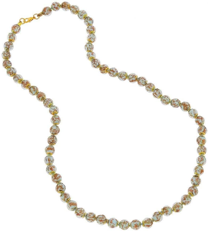 Glass Of Venice Murano Glass Sommerso Long Necklace - Aqua