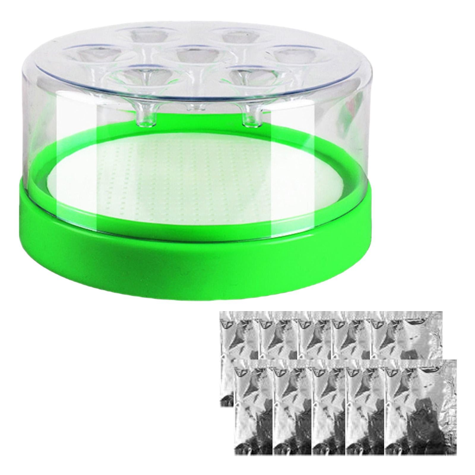 Fly Trap One-Way Funnel Chemical-Free Fly Catcher with a Packet Bait (1pc+10bait)