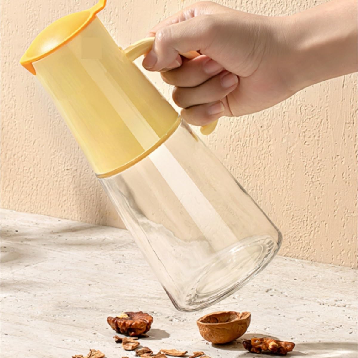 Dispenser per Salsa di Soia Cucina Olio Domestico Pentola Vetro Bottiglia Olio A Prova Di Perdite Salsa Di Soia Aceto Bottiglia 2 Pezzi Set Contenitore Dell'olio