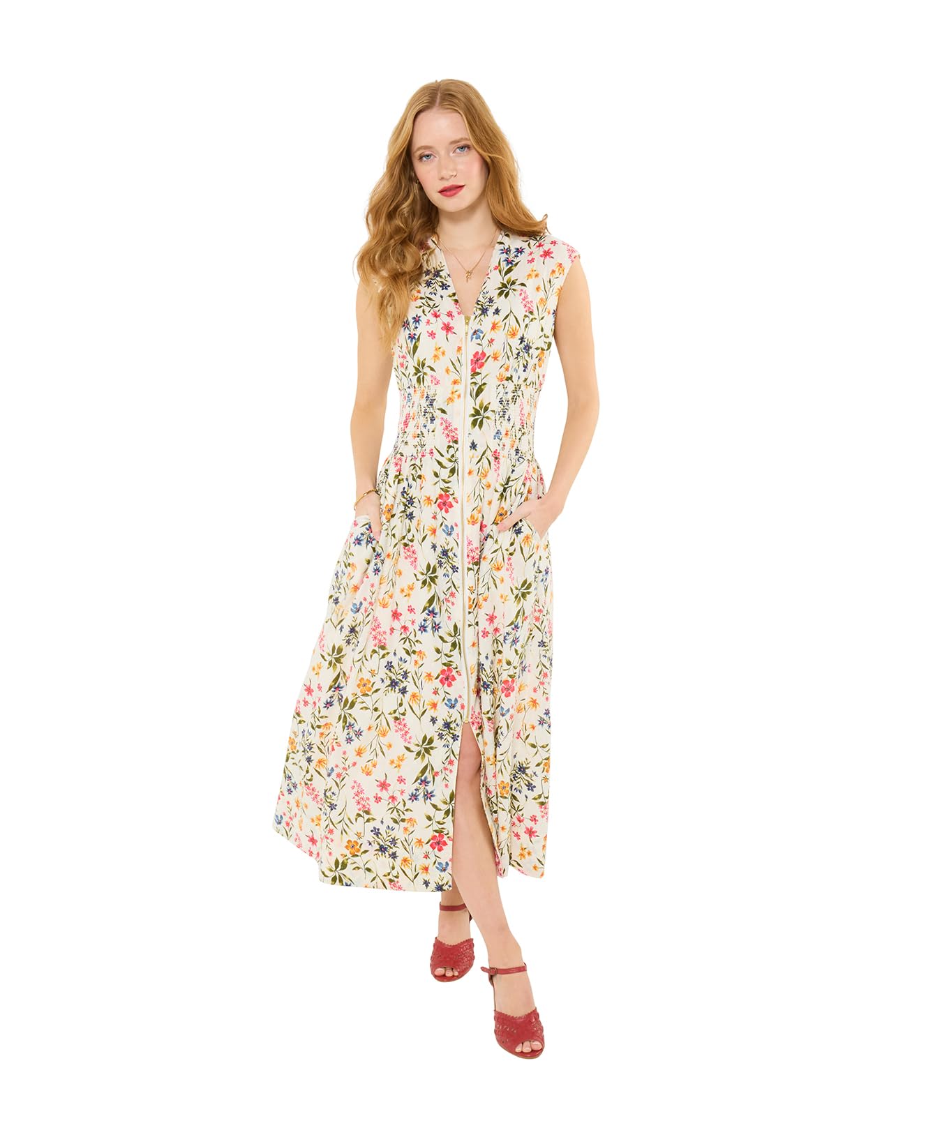 Joe Browns Women's Cotton Doby Floral Print Dress