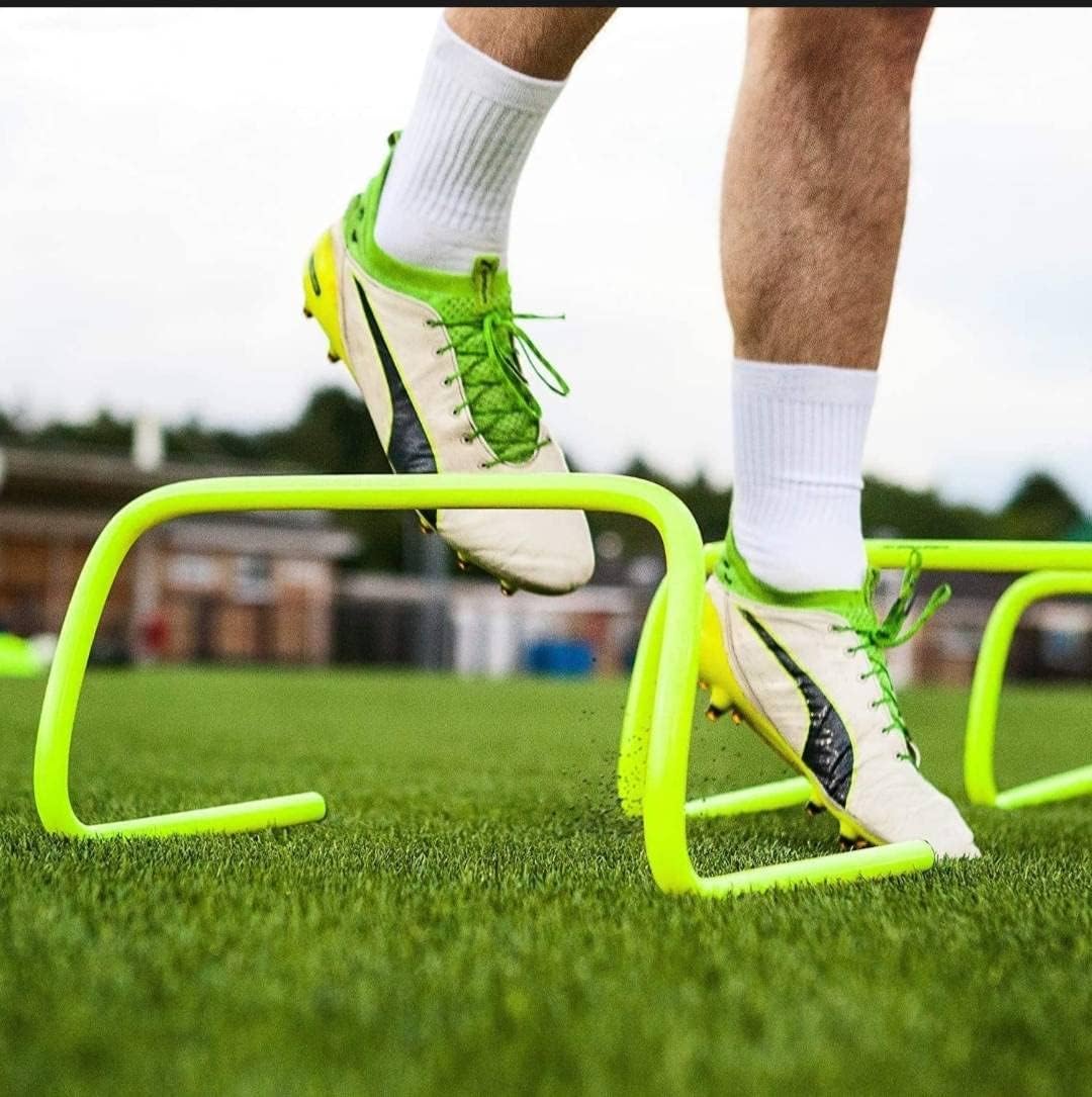 MRT Sports Speed Training Hurdles and Practice Agility Hurdle Track and Fields 6 inch for Unisex Adult Yellow Color Pack of (4 Pices) 4
