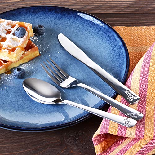 GRÄWE Kinderbestekset met diermotieven, 3-delig, gepolijst roestvrij staal, vaatwasmachinebestendig - Image 6