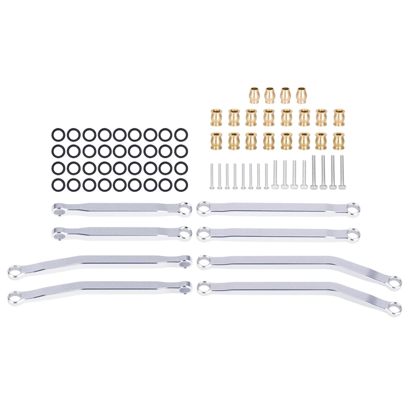 Per Axial Scx30 Per Bronco Per Wrangler Per Jlu 1/30 Rc Auto Parti Aggiornamento Alluminio Anteriore Posteriore Alta Distanza Aste Collegamento Set Ricambi Modellini RC