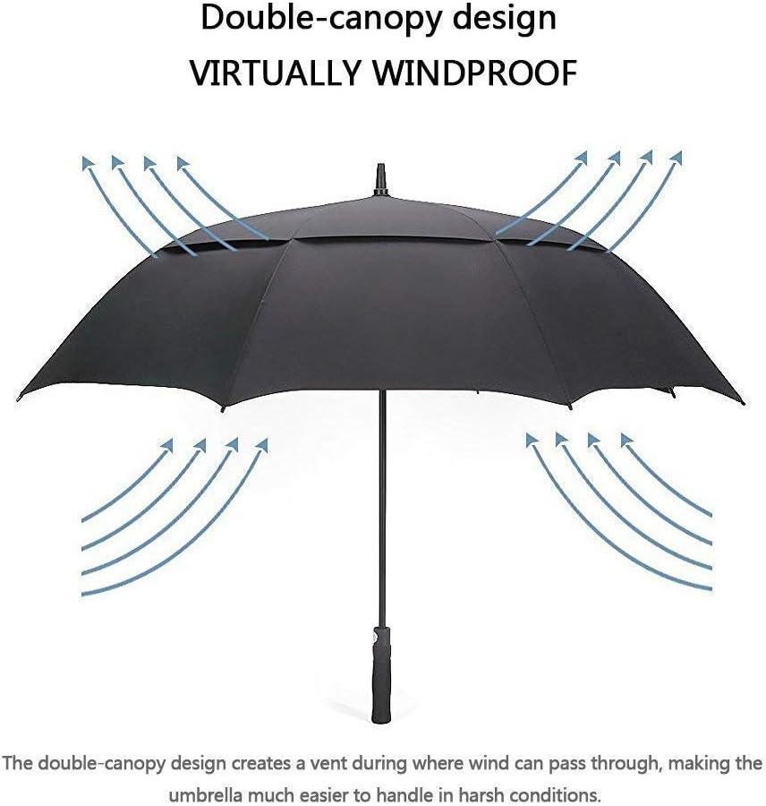 review G4 62inch Golf Umbrella and The 52inch Wooden J Handle Golf Size Umbrella