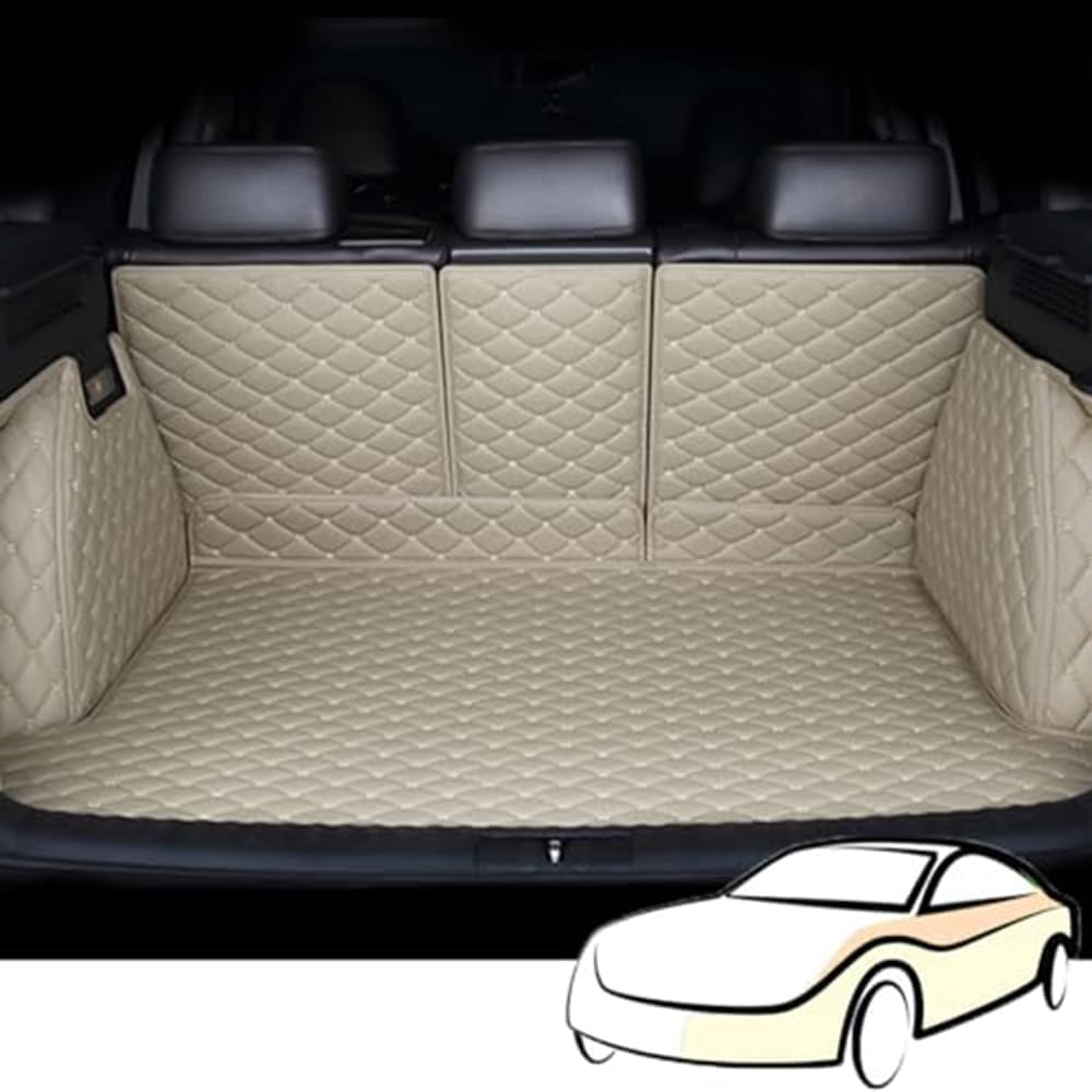 ELMASLINE 3D Tapis De Coffre Pour AUDI A6 1997-2024 Convient Pour : Break/ Avant De 2004-2011 | Bac De Coffre En Caoutchouc Avec Bords Extra Hauts | Accessoires Auto