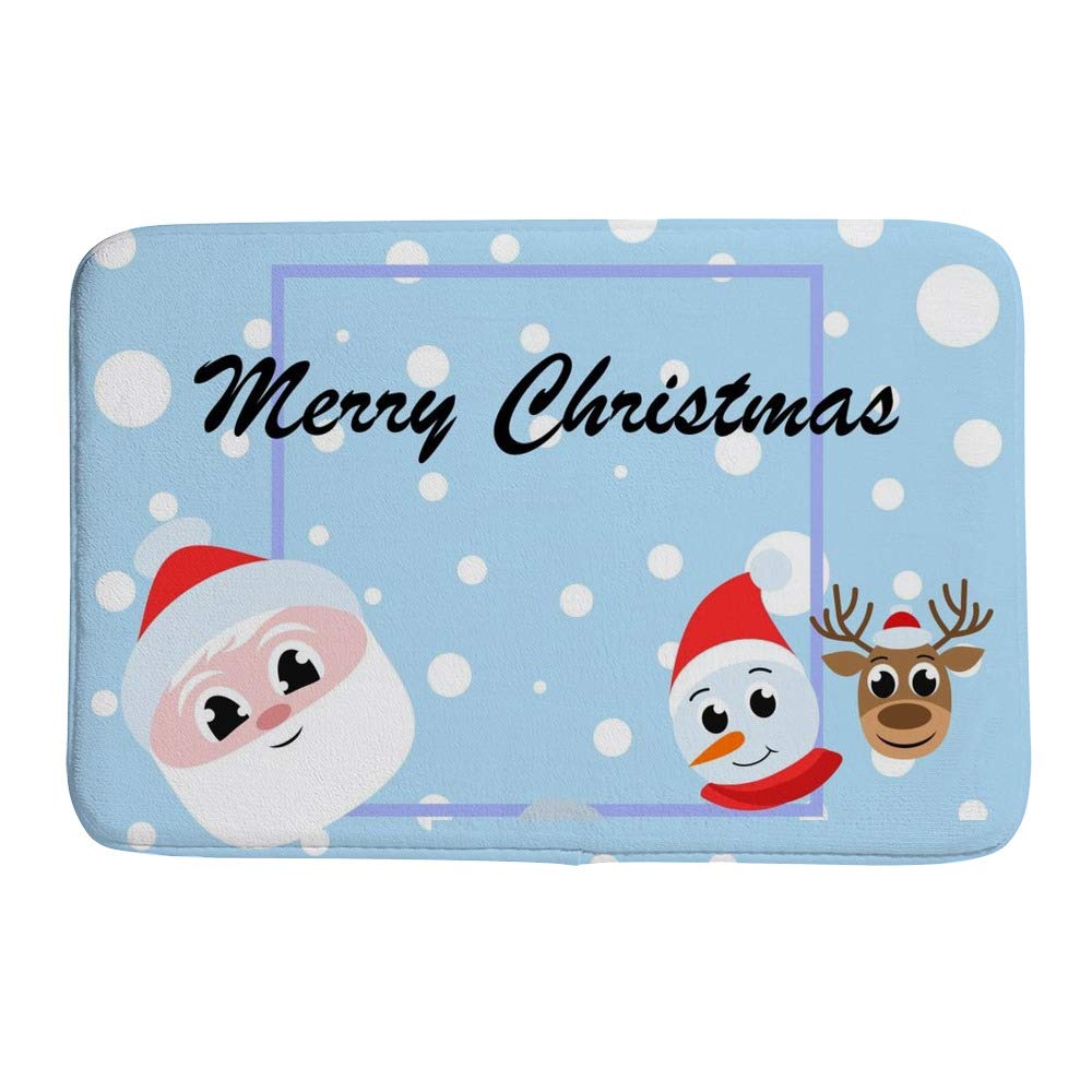 Tapis de bain de Noël en velours idéal pour décorer la salle de bain