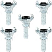 Vista 1 de Interstate Pneumatics CU-853 Acoplador de martillo recto de manguera de 3/4 pulgadas, paquete de 5