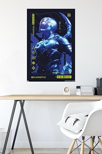 Miniatura 4 de Trends International DC Comics Movie Blue Beetle - Póster de pared biotecnológico, 34 pulgadas de largo x 22.4 W, versión premium sin marco
