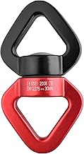 TRIWONDER 360° Rotating Swivel for Climbing and Yoga Aerial 30kN Swivel Carabiner Aluminium Swivel Climber Eight Descender for Climbing Mountain Climbing Dropped
