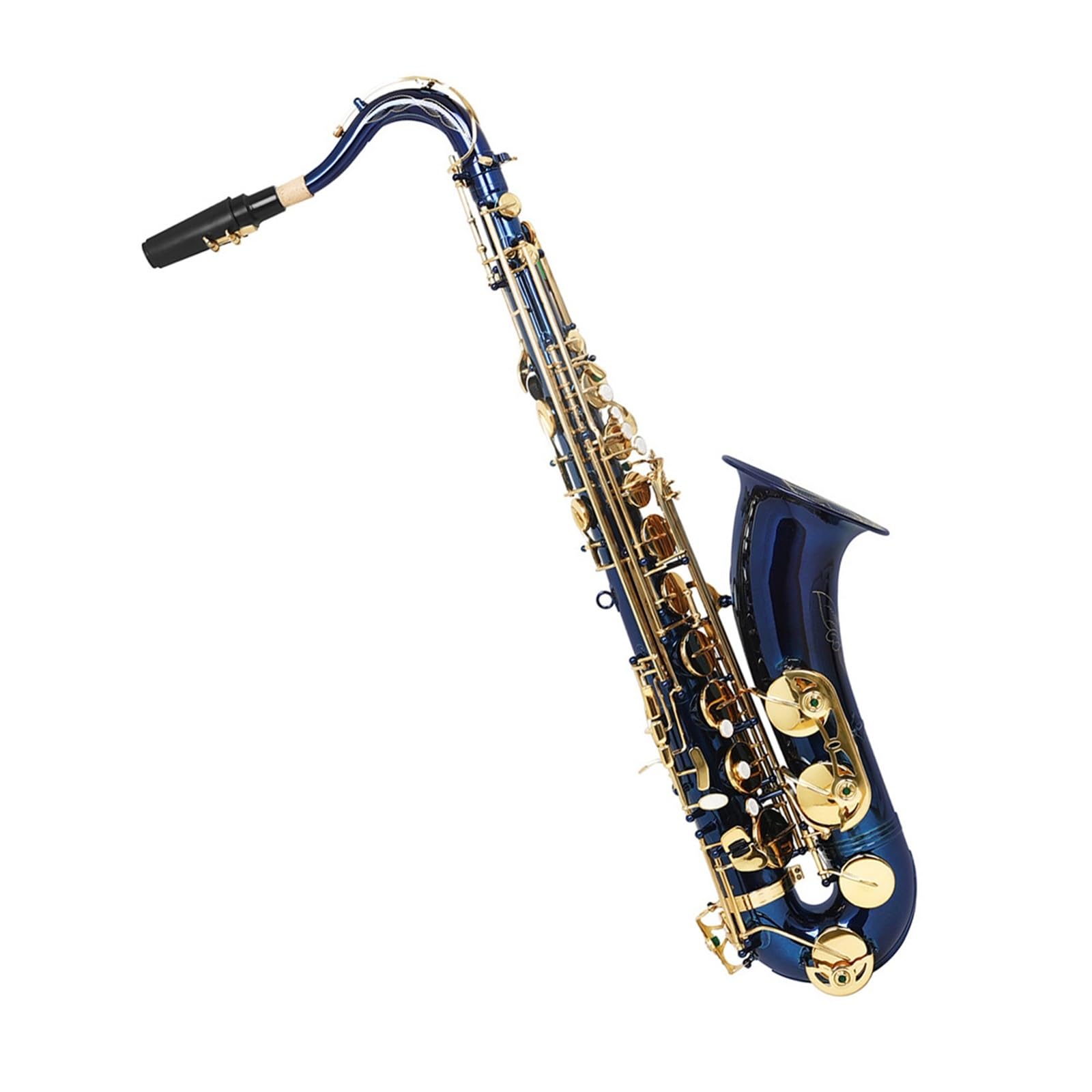 Saksofony dla miłośników muzyki Saksofon tenorowy w tonacji B dur niebieski instrument dla początkujących